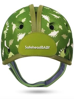 Safehead Baby Head Protection Helmet Dino Green